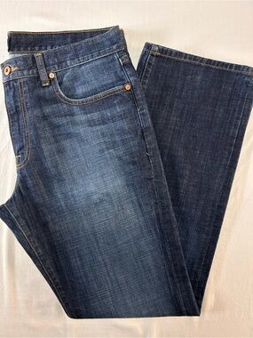 Lucky Brand 221 Original Boot Jeans Mens 36x34 Dark Wash Straight Fit